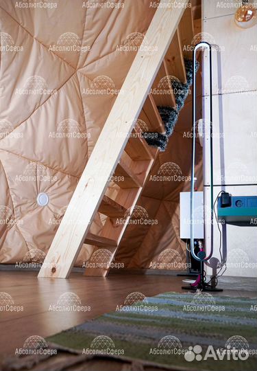 Шатер для глэмпинга. Сферический дом. Геокупол