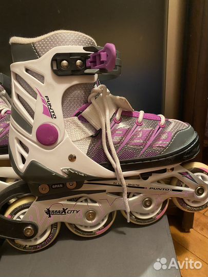 Ролики раздвижные maxcity punto 31-34