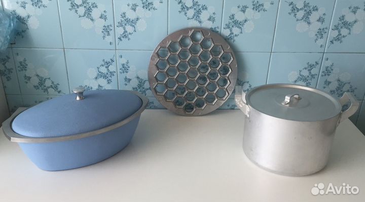 Гусятница, кастрюля, пельменница, СССР