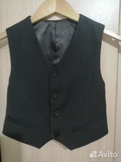 Кардиган 130 и жилет 122-128 для школы