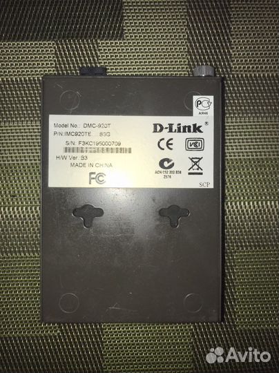 Медиа конвертер D-Link DMC-920T