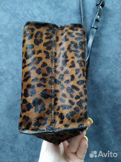 Мини сумка клатч mango (натуральная кожа)