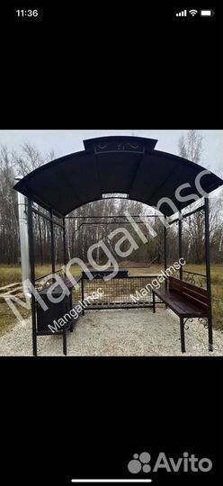 Мангал с крышей