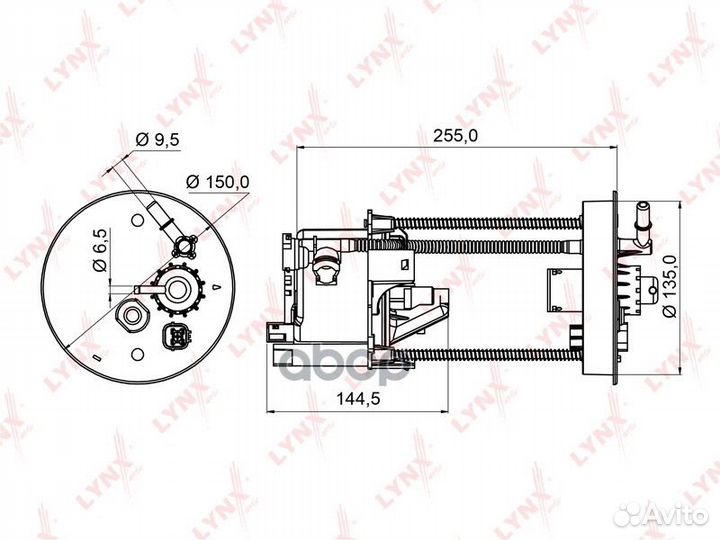 Фильтр топливный погружной honda Civic(FD) 1.6