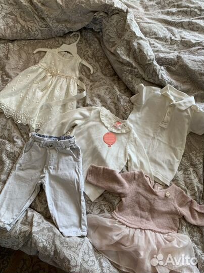 Вещи на девочку пакетом 6-12 месяцев zara