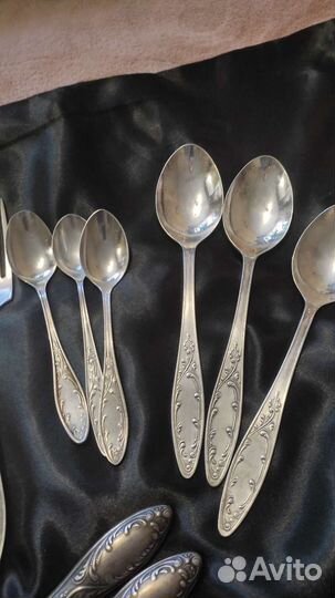 Набор столовых приборов мельхиор СССР