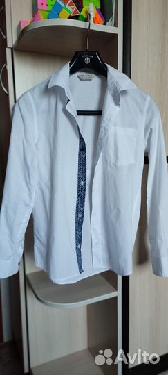 Рубашка школьная белая