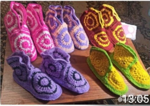 Домашние вязаные Уги ручная работа