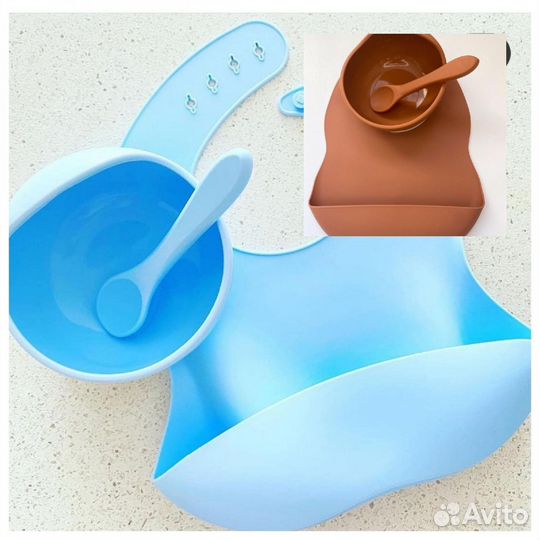Детская силиконовая посуда
