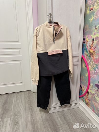 Комплект джинсы и толстовка для девочки рост 152