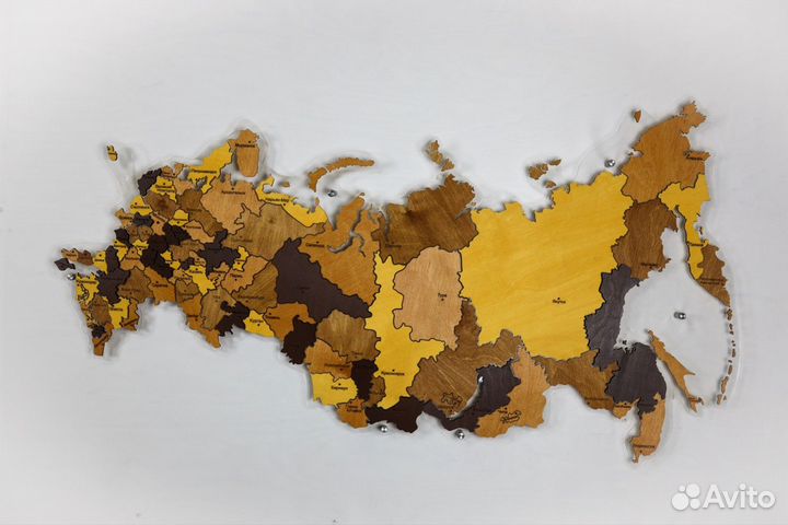 Деревянные карты мира