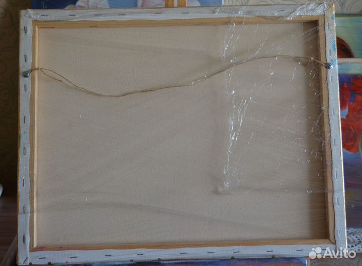 Картина маслом Цветы холст 50х40 см 2 шт