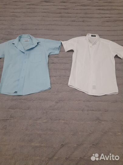 Школьные рубашки, костюмы(рост 128)