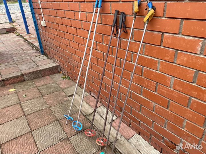 Беговые лыжи+ палки для лыж