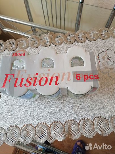 Набор стаканов 6 штук с рисунком новый в упаковке