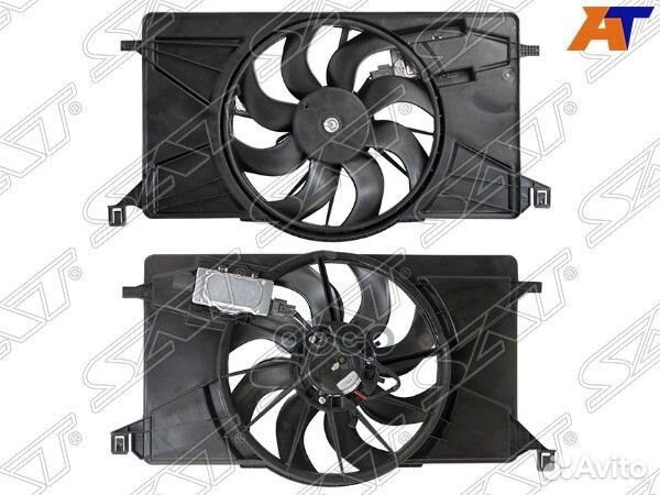 Диффузор радиатора в сборе mazda 3 08/ford focus