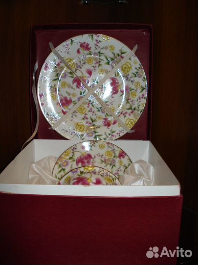 Лимонница и десертный набор фарфор (новые)