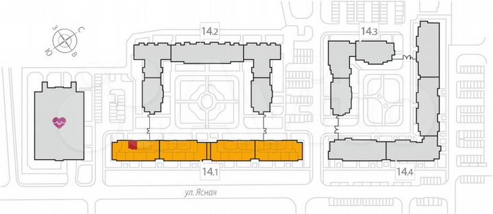 1-к. квартира, 36,3 м², 1/8 эт.