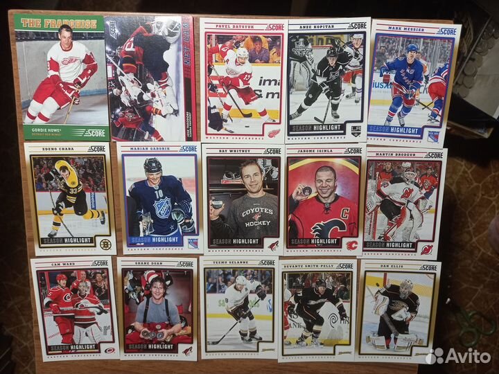 120 простых карточек хоккеистов NHL нхл