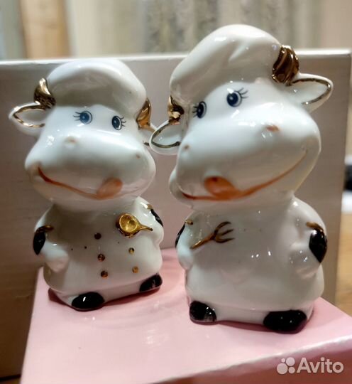 Солонка и перечница керамика