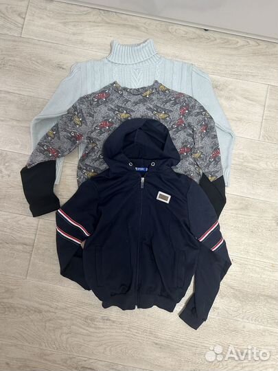 Брюки, рубашка, кофта, жилет на рост 140 см