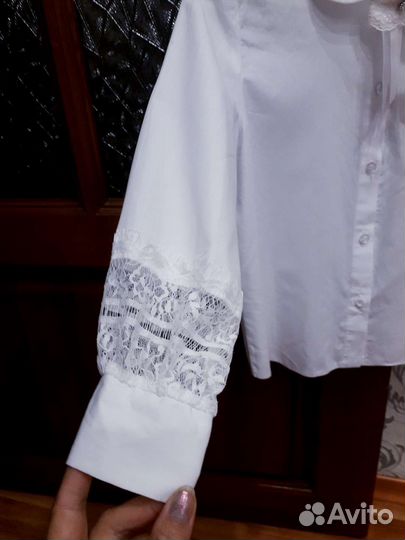 Блузка школьная с бантиком.Ф.лидер