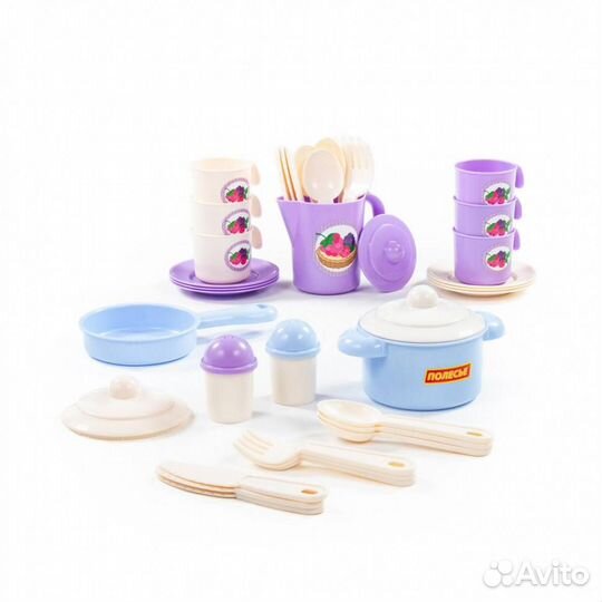Набор детской посуды Настенька на 6 персон v1, 799