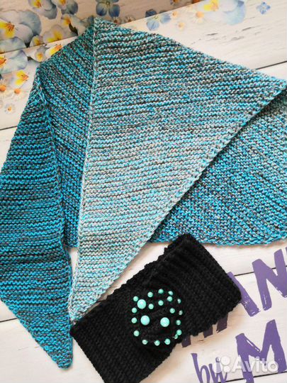 Комплект(платок и повязка на голову)