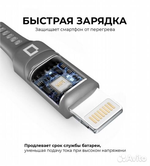 Кабель для iPhone kubiq electronics