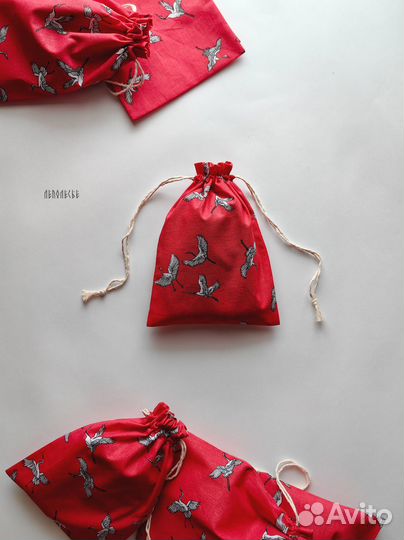 Хлопковые мешочки для хранения вещей / упаковки