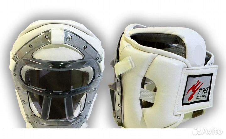 Шлем для Карате Кекусин-кан с закрытым подбородком