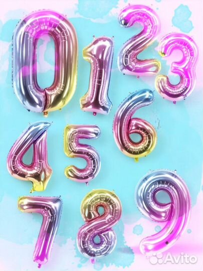 Воздушные шары цифры