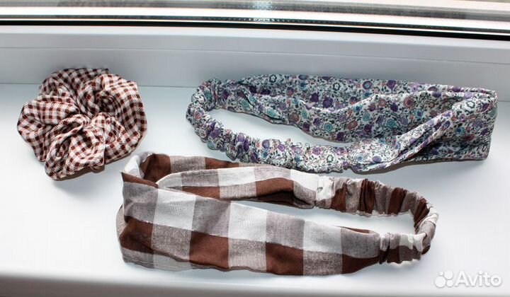 Тканевые повязки ободки заколки