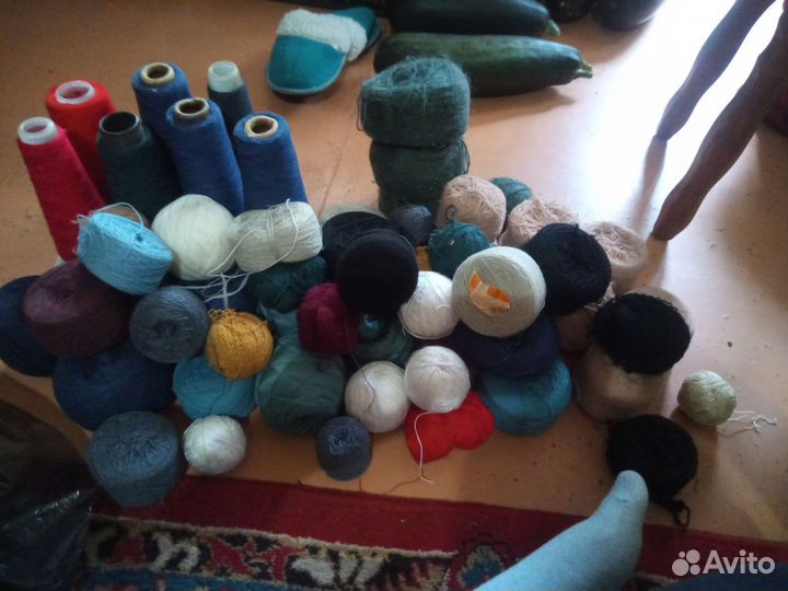 Мешок пряжа-нитки для вязания СССР