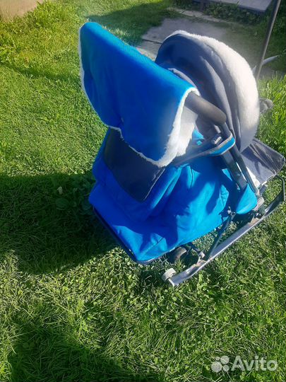 Детские санки коляска ника