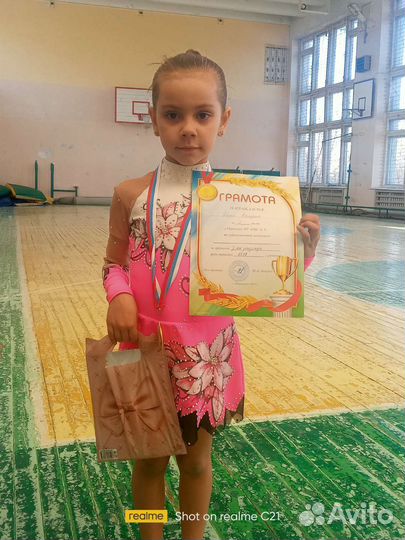 Платье-купальник для гимнастики.116