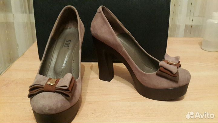 Замшевые туфли