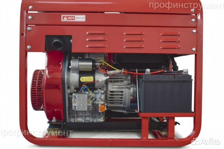 Дизельный генератор 6,5 кВт Redvolt EPD7500EA3