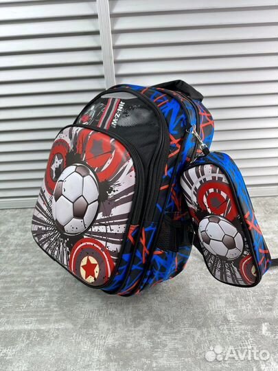 Портфель рюкзак школьный для мальчика + пенал