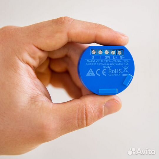 Wi-Fi реле 16А Shelly1