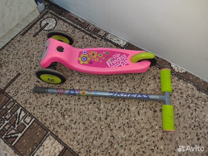 Самокат детский трехколесный бу