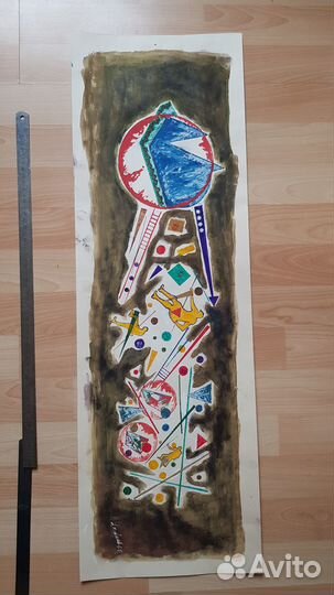 В.Яковлев гуашь, смешанная техника 1967 г