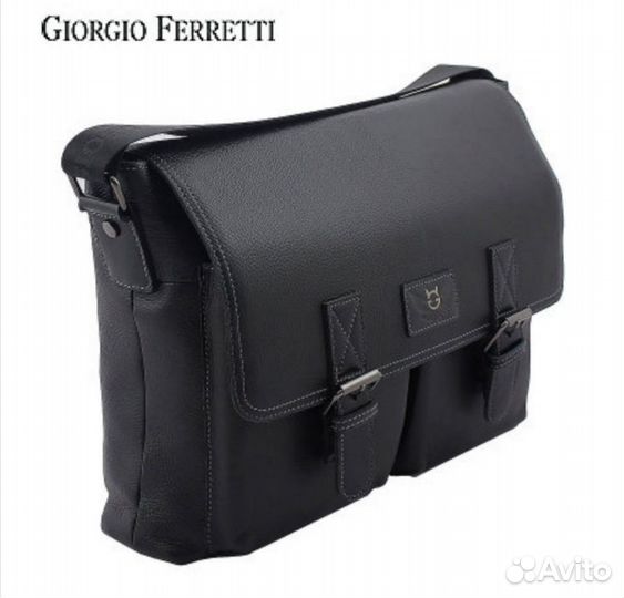 Мужская кожаная сумка (Италия, новая)