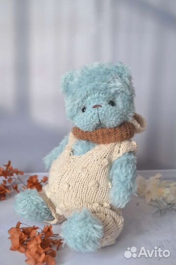 Вязаный мишка тедди под заказ