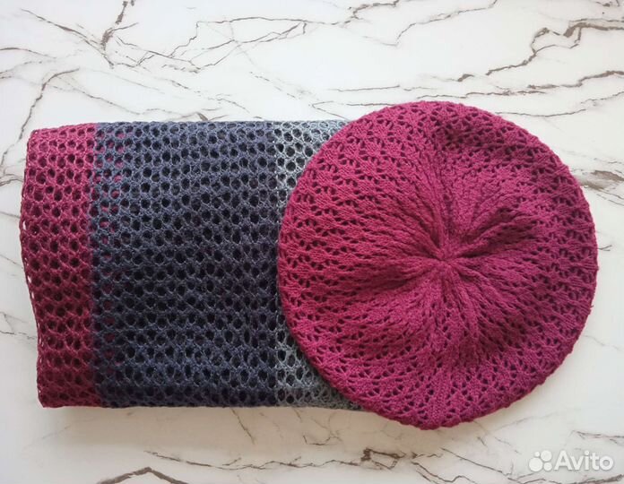 Комплект берет и снуд