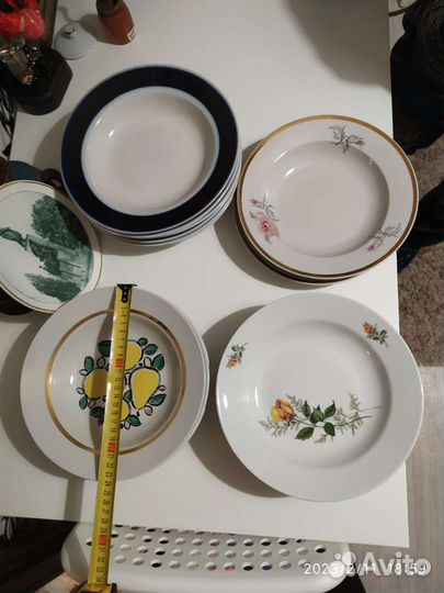 Тарелки гдр и СССР глубокие и мелкие