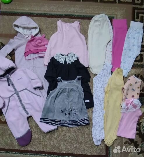 Детская одежда для девочек пакетом 68 74