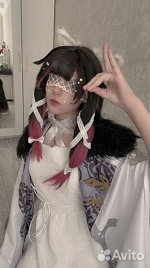 Косплей геншин Коломбина