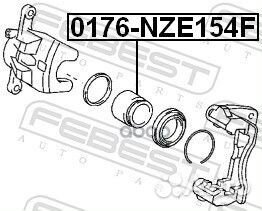 Поршень тормозного суппорта перед прав/лев
