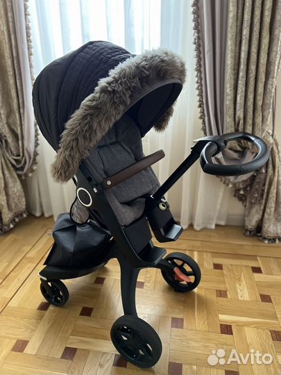 Коляска stokke xplory v6+автолюлька с базой